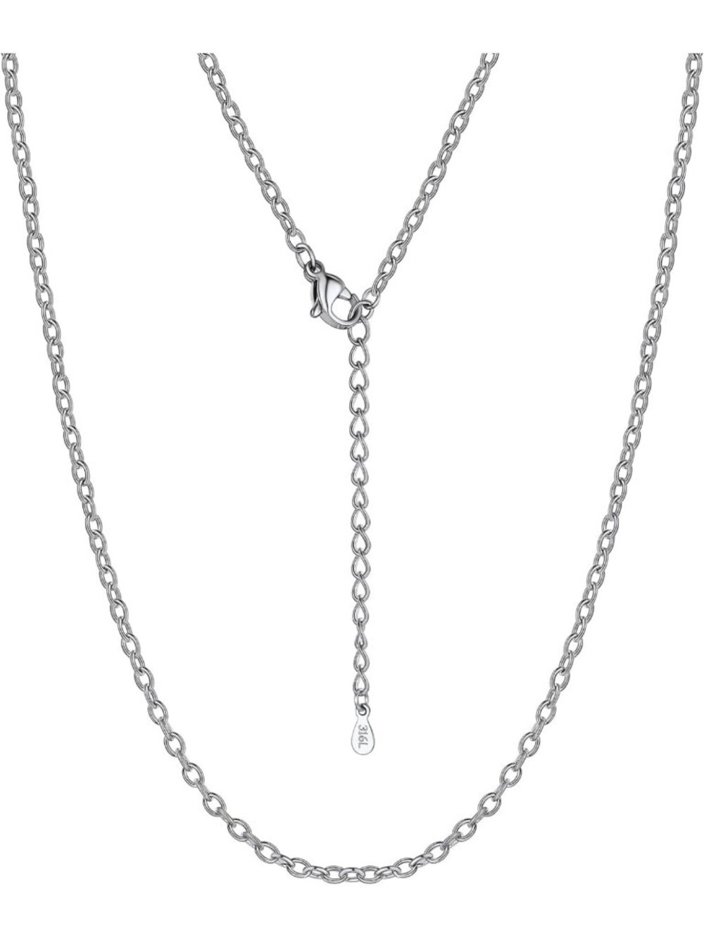 Dainty Stainless Steel Cable Chain Necklace for Men & Women - 14K Gold/Rose